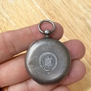 Vintage Sterling Silver .935 J.W. Benson Pocket Watch